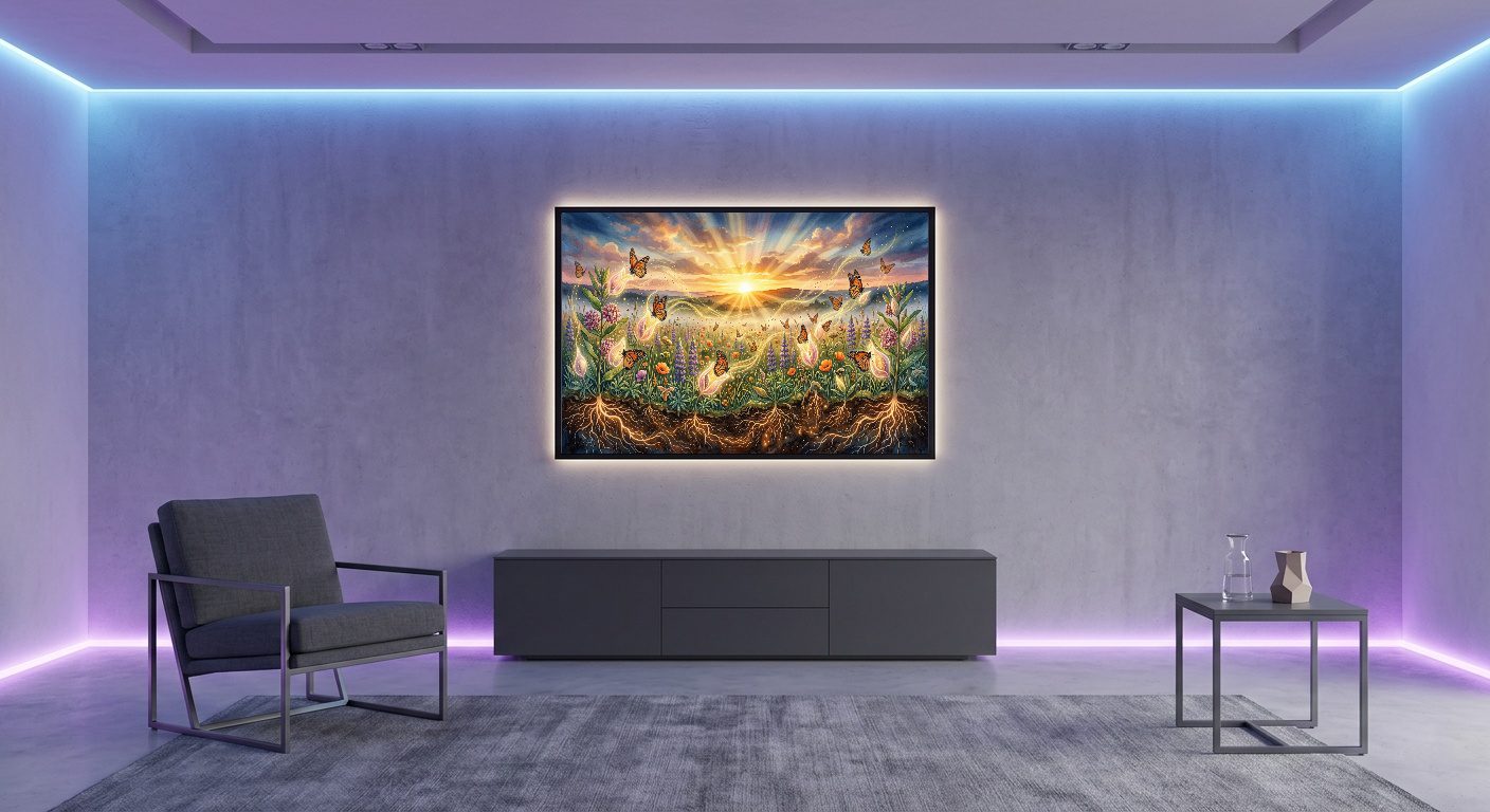 First Light Ecosystem – Sunrise Pollinator Awakening - Image 7