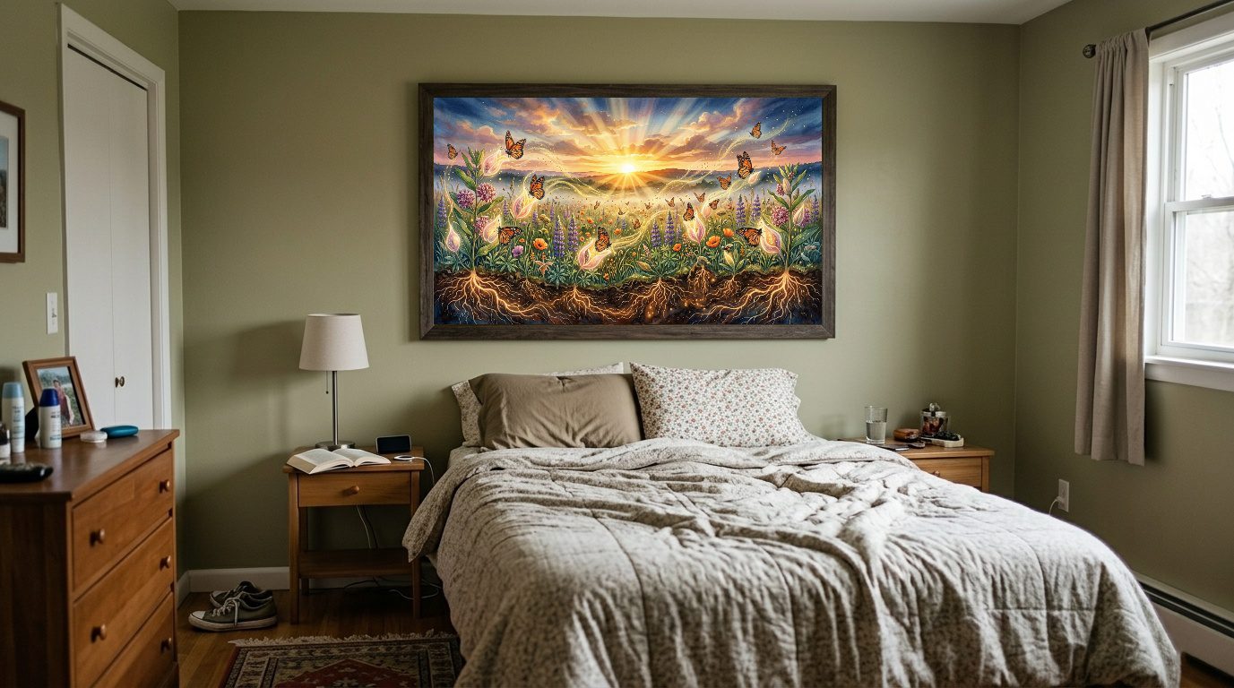 First Light Ecosystem – Sunrise Pollinator Awakening - Image 6
