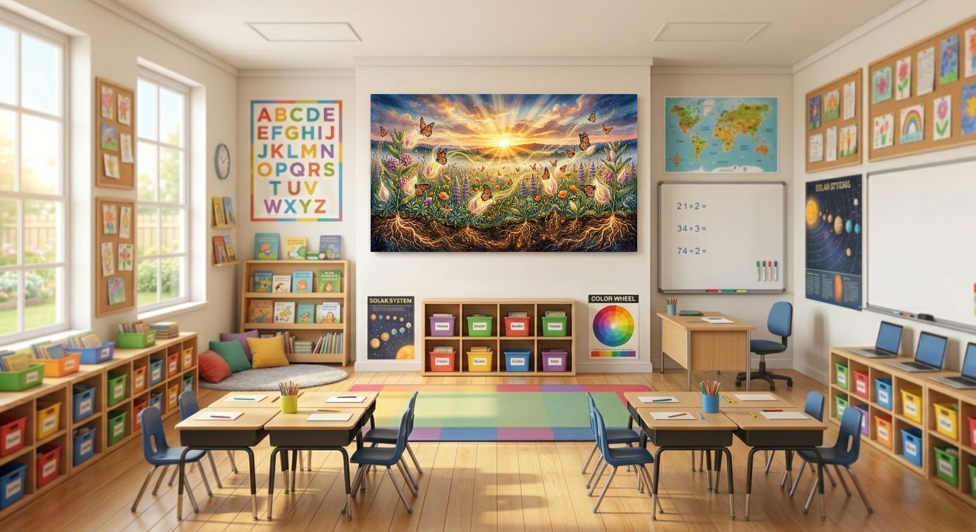 First Light Ecosystem – Sunrise Pollinator Awakening - Image 3