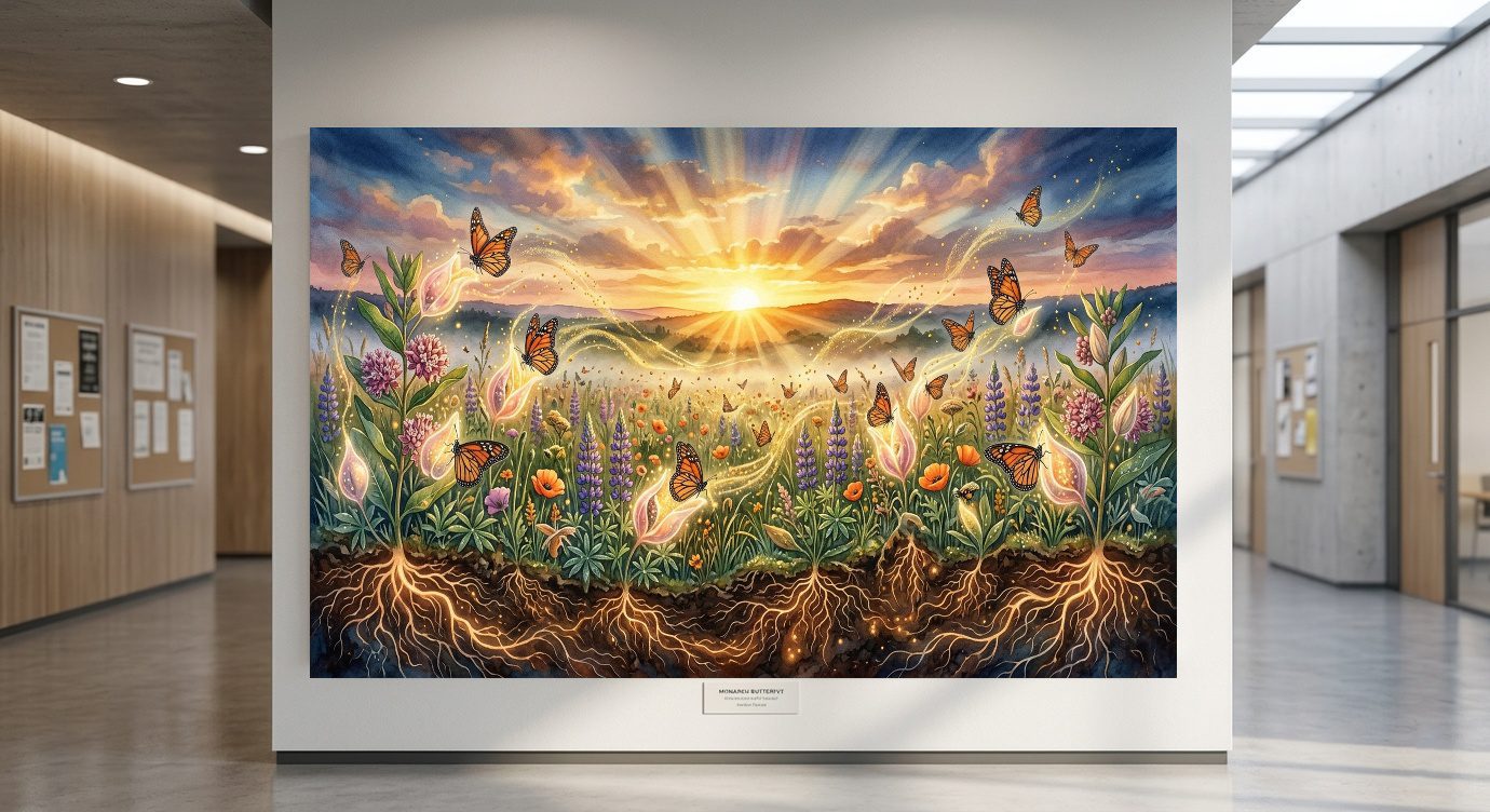 First Light Ecosystem – Sunrise Pollinator Awakening - Image 2