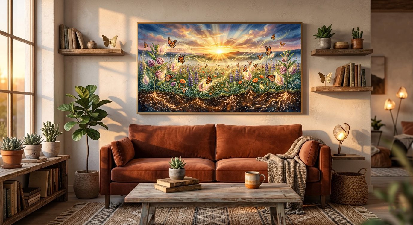 First Light Ecosystem – Sunrise Pollinator Awakening - Image 4